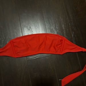 sleeveless red bikini top, dosnt fit me anymore